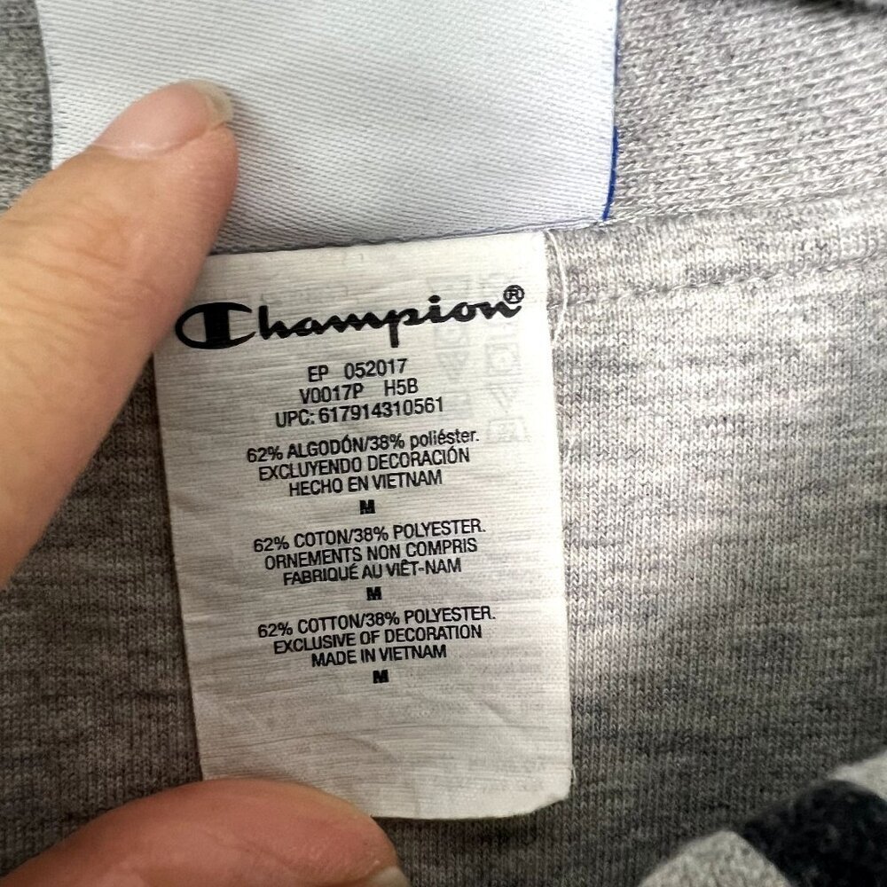 Champion Reverse Weave Mens Medium Explode Script French Terry Coaches Jacket - Picture 7 of 10